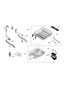 Racks  /  Spray Arm parts for Bosch Dishwasher SHX43M02UC/48 from AppliancePartsPros.com