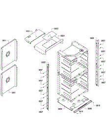 Frame parts for Bosch Wall Oven HBN5651UC/02 from AppliancePartsPros.com
