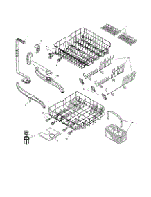 Racks parts for Bosch Dishwasher SHV4803 from AppliancePartsPros.com