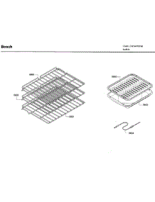 Rack parts for Bosch Wall Oven HBN5420UC/02 from AppliancePartsPros.com