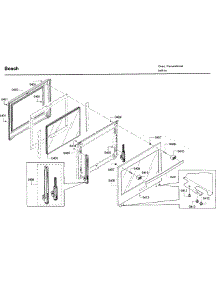 Door parts for Bosch Wall Oven HBL8751UCC/02 from AppliancePartsPros.com