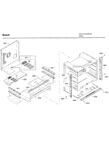 Frame parts for Bosch Wall Oven HBL8751UCC/02 from AppliancePartsPros.com