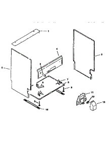 Frame parts for Bosch Dishwasher SMU2046 from AppliancePartsPros.com