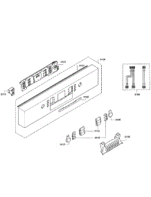 Control Panel parts for Bosch Dishwasher SGE63E06UC/55 from AppliancePartsPros.com