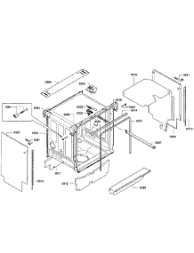 Cabinet Assembly parts for Bosch Dishwasher SGE63E06UC/55 from AppliancePartsPros.com