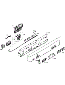 Control Panel parts for Bosch Dishwasher SHE55P06UC/61 from AppliancePartsPros.com