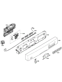 Control Panel parts for Bosch Dishwasher SHE43P16UC/53 from AppliancePartsPros.com