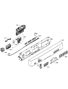Control Panel parts for Bosch Dishwasher SHE55P06UC/60 from AppliancePartsPros.com