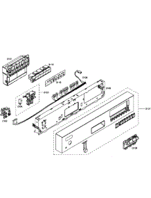 Control Panel parts for Bosch Dishwasher SHE55C05UC/53 from AppliancePartsPros.com