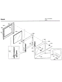 Door parts for Bosch Wall Oven HBN8451UC/02 from AppliancePartsPros.com