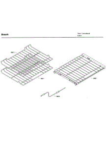 Rack parts for Bosch Wall Oven HBN8451UC/02 from AppliancePartsPros.com