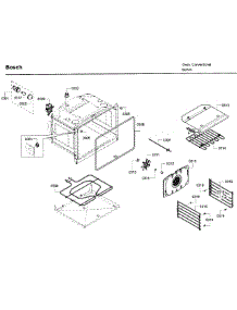 Inner Parts parts for Bosch Wall Oven HBL3450UC/10 from AppliancePartsPros.com