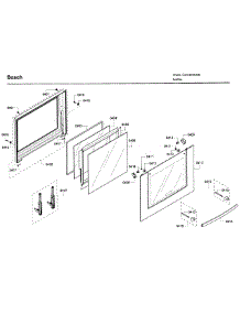Door parts for Bosch Wall Oven HBL3450UC/10 from AppliancePartsPros.com