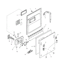 Door Assembly parts for Bosch Dishwasher SHI6806 from AppliancePartsPros.com