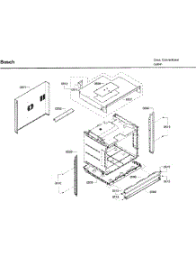 Frame parts for Bosch Wall Oven HBL3450UC/10 from AppliancePartsPros.com