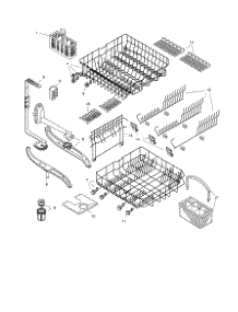 Racks parts for Bosch Dishwasher SHI6806 from AppliancePartsPros.com