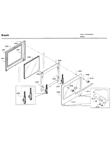 Door 2 parts for Bosch Wall Oven HBN5651UC/03 from AppliancePartsPros.com