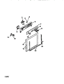 Outer Door parts for Bosch Dishwasher SMU4052 from AppliancePartsPros.com