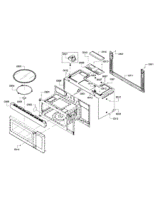 Mounting parts for Bosch Microwave HMV3052U/01 from AppliancePartsPros.com