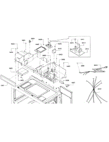 Vent parts for Bosch Microwave HMV3052U/01 from AppliancePartsPros.com