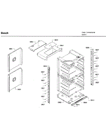 Frame Asy parts for Bosch Wall Oven HBN5651UC/03 from AppliancePartsPros.com
