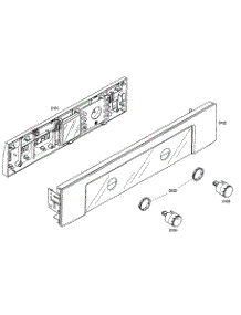 Front Panel parts for Bosch Wall Oven HBN5420UC/01 from AppliancePartsPros.com
