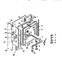 Inner Liner parts for Bosch Dishwasher SMU4052 from AppliancePartsPros.com