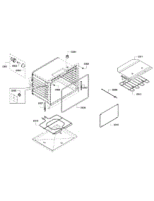 Cavity parts for Bosch Wall Oven HBL5351UC/01 from AppliancePartsPros.com