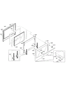 Door parts for Bosch Wall Oven HBL5351UC/01 from AppliancePartsPros.com