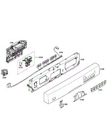 Control Panel parts for Bosch Dishwasher SHE43P15UC/53 from AppliancePartsPros.com