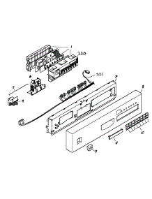 Control Panel parts for Bosch Dishwasher SHU6805UC/14 from AppliancePartsPros.com