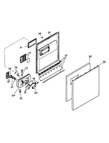 Door Assembly parts for Bosch Dishwasher SHU6805UC/14 from AppliancePartsPros.com
