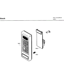 Control Panel parts for Bosch Wall Oven HBL8750UC/12 from AppliancePartsPros.com