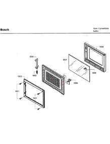 Microwave Asy parts for Bosch Wall Oven HBL8750UC/12 from AppliancePartsPros.com