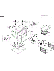 Oven Cavity parts for Bosch Wall Oven HBL8750UC/12 from AppliancePartsPros.com