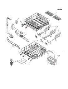 Racks parts for Bosch Dishwasher SHU4302 from AppliancePartsPros.com