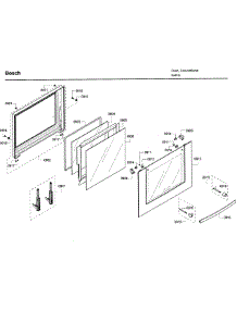 Door Asy parts for Bosch Wall Oven HBL8750UC/12 from AppliancePartsPros.com