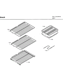 Rack parts for Bosch Wall Oven HBL8750UC/12 from AppliancePartsPros.com