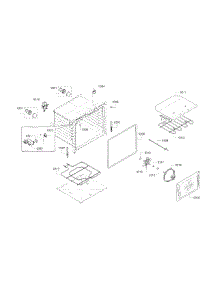 Cavity-Upper parts for Bosch Wall Oven HBN8651UC/01 from AppliancePartsPros.com