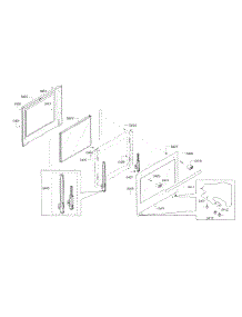 Door-Upper parts for Bosch Wall Oven HBN8651UC/01 from AppliancePartsPros.com