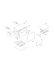 Cavity-Lower parts for Bosch Wall Oven HBN8651UC/01 from AppliancePartsPros.com