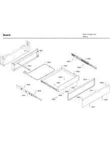 Drawer parts for Bosch Range HDI8054U/06 from AppliancePartsPros.com