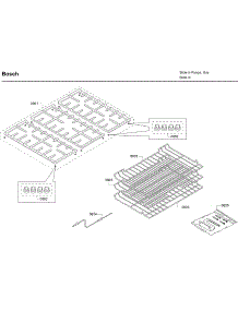 Grate parts for Bosch Range HDI8054U/06 from AppliancePartsPros.com