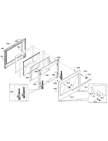 Door parts for Bosch Range HGI8054UC/03 from AppliancePartsPros.com