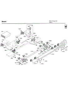 Tube Asy parts for Bosch Range HGI8054UC/06 from AppliancePartsPros.com