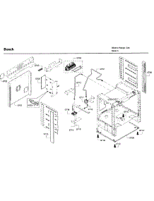 Frame parts for Bosch Range HGI8054UC/06 from AppliancePartsPros.com