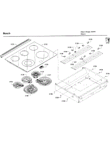 Cooktop parts for Bosch Range HEI8054U/07 from AppliancePartsPros.com
