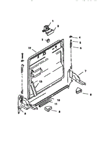 Inner Door parts for Bosch Dishwasher SMU4056 from AppliancePartsPros.com