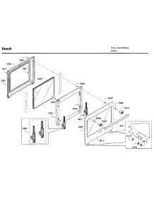 Door parts for Bosch Wall Oven HBN5451UC/03 from AppliancePartsPros.com