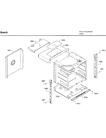 Frame parts for Bosch Wall Oven HBN5451UC/03 from AppliancePartsPros.com
